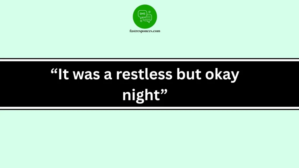 “It was peaceful and relaxing”