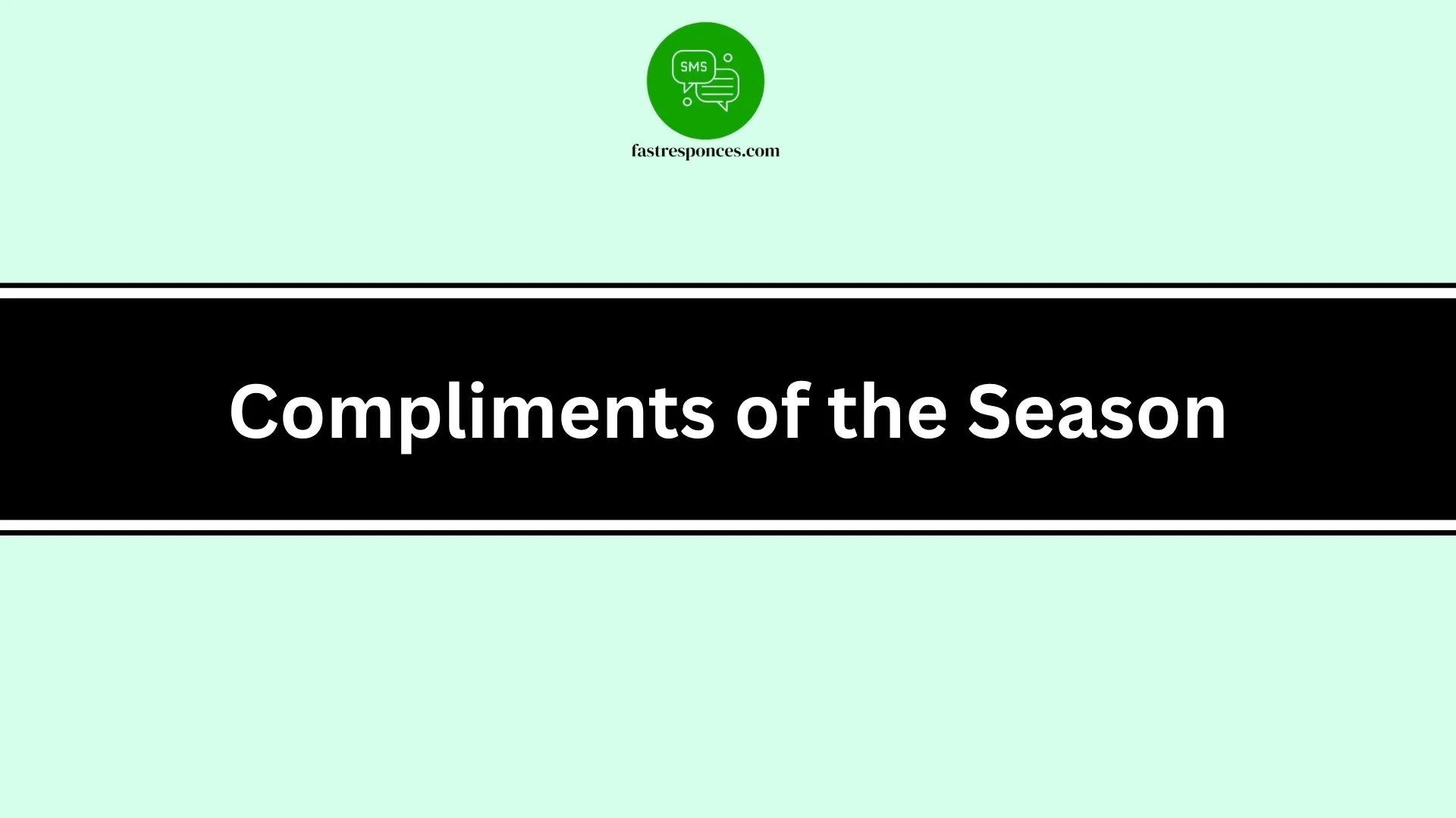 Compliments of the Season