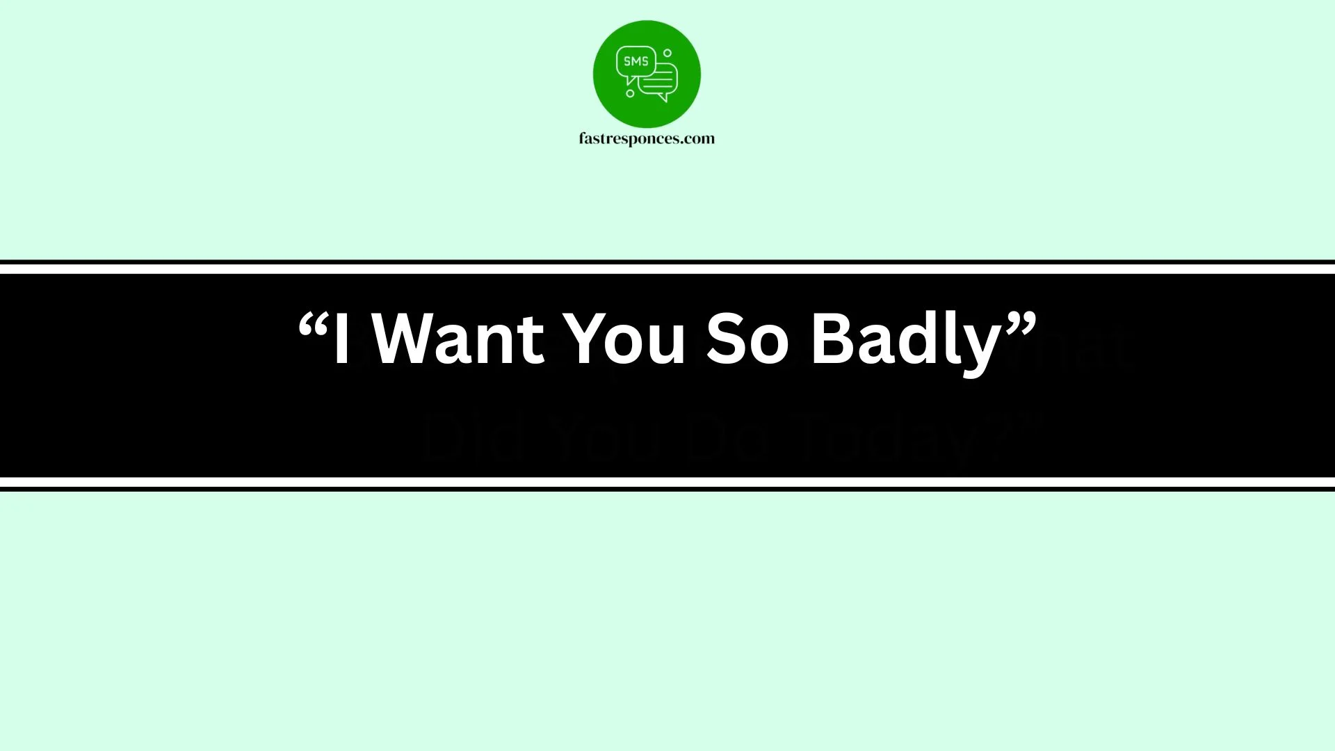 “I Want You So Badly”