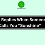 Best Replies When Someone Calls You “Sunshine”
