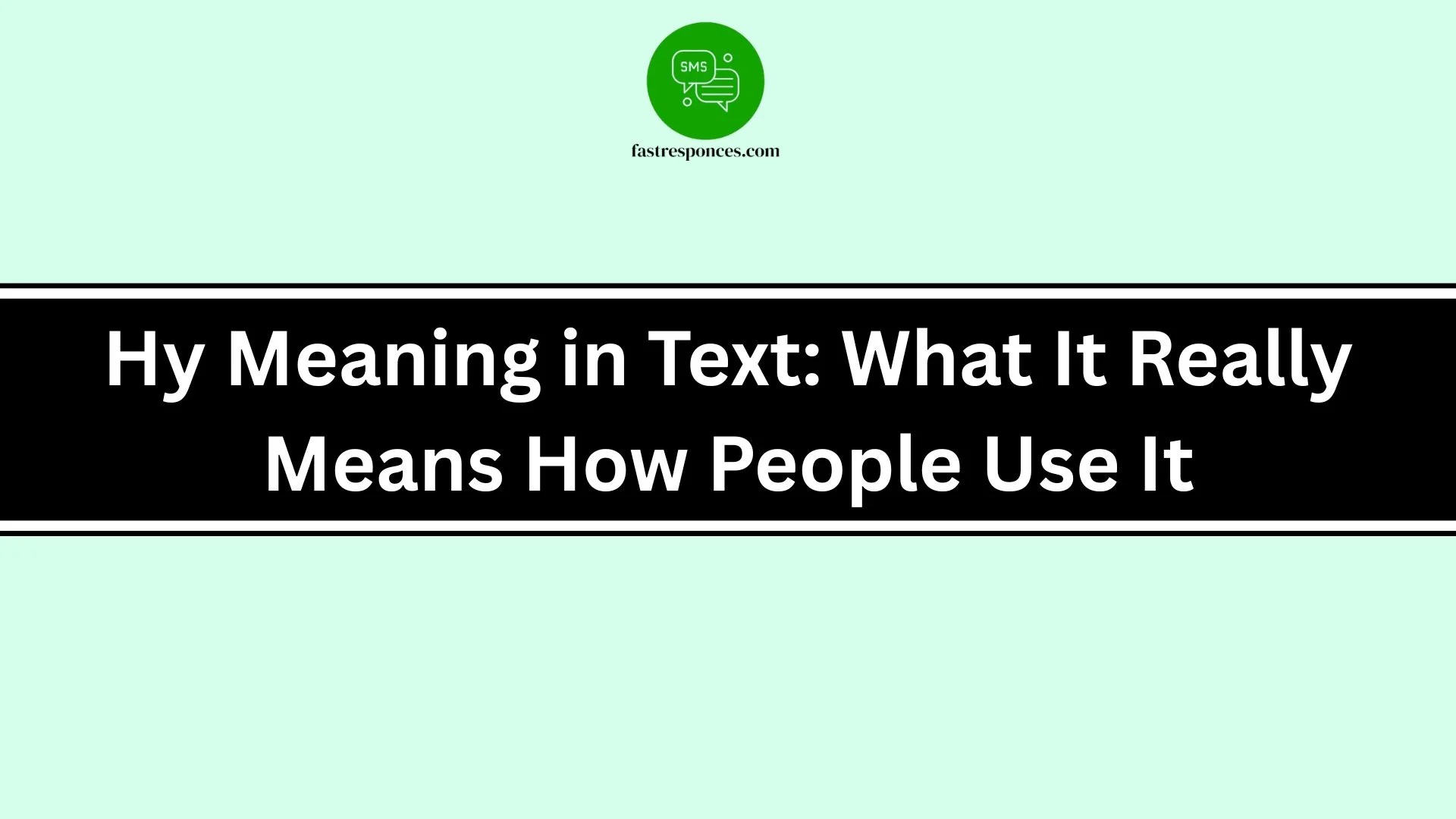 Hy Meaning in Text: What It Really Means, How People Use It